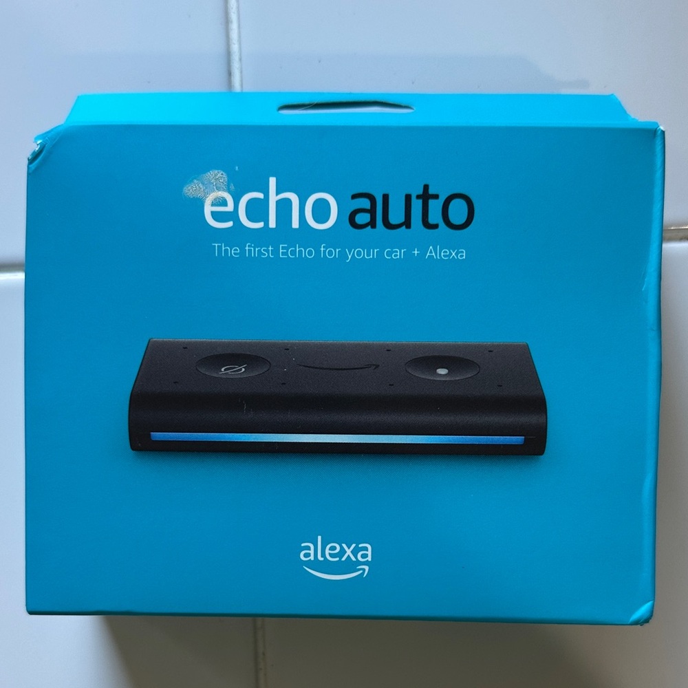 Echo Auto with Alexa - Black and Blue